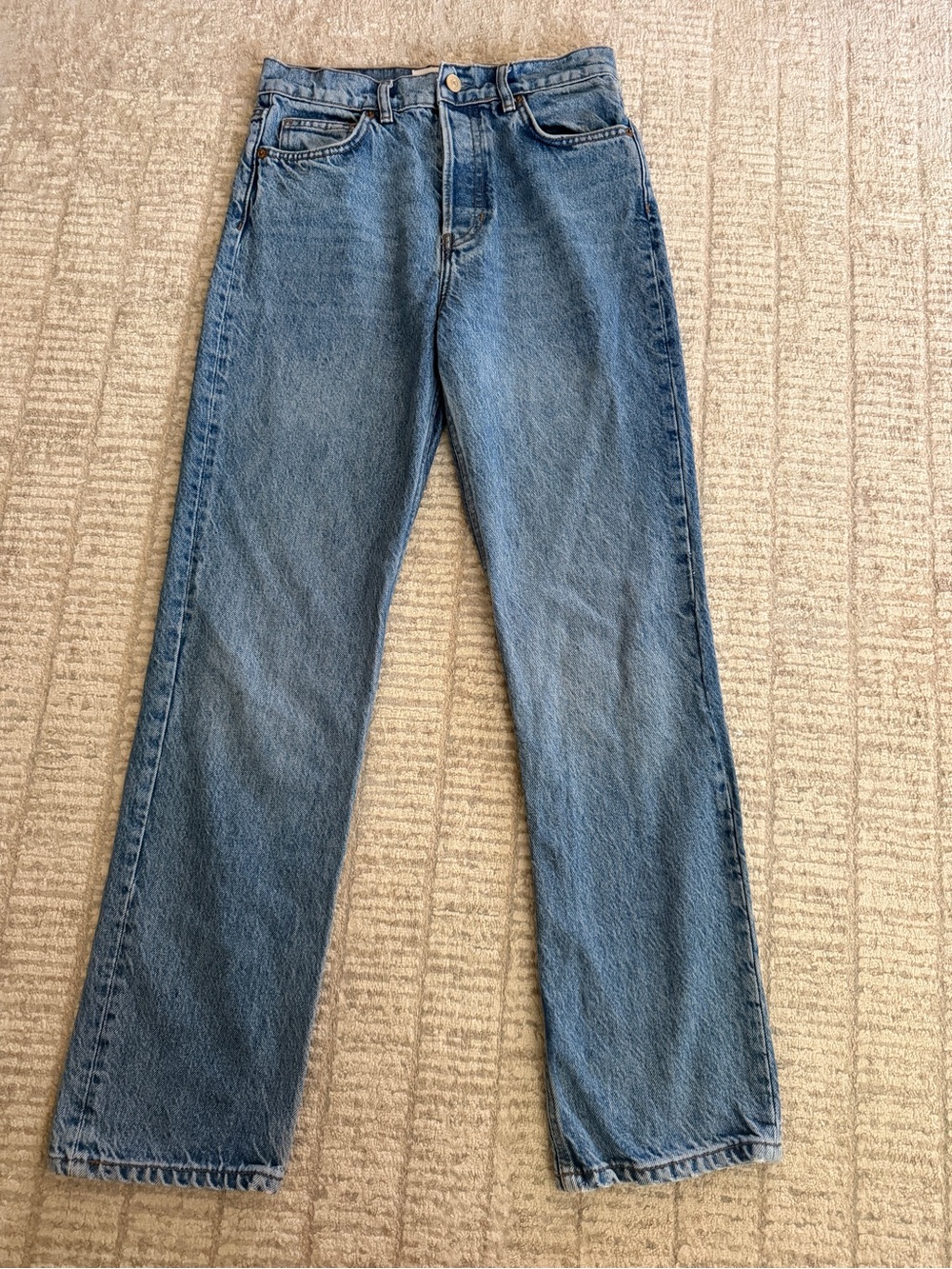 Reformation Cynthia High Rise Straight-Leg Jeans Blue size 26